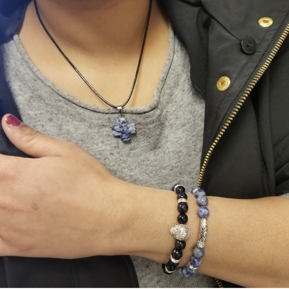 Lapis Lazuli Beaded Blue Luxury Bracelets Set